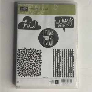 STAMPIN UP I THINK YOU'RE GREAT STAMP SET NEW